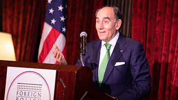 Foreign Policy Association presents Ignacio Galán with ESG Leadership ...