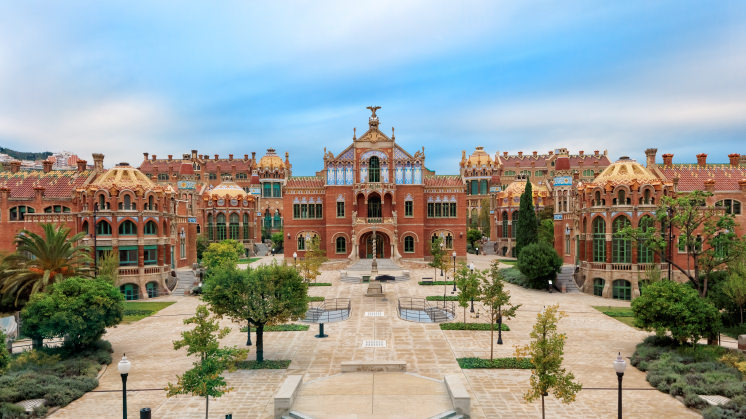 Sant Pau Modernist Complex in Barcelona (Spain).