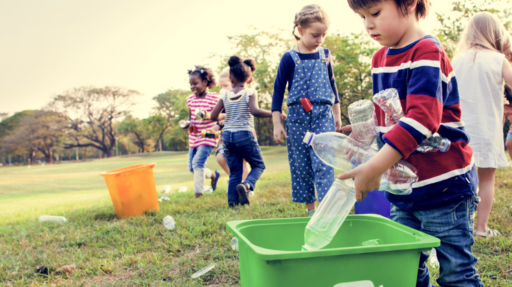 children caring for the environment