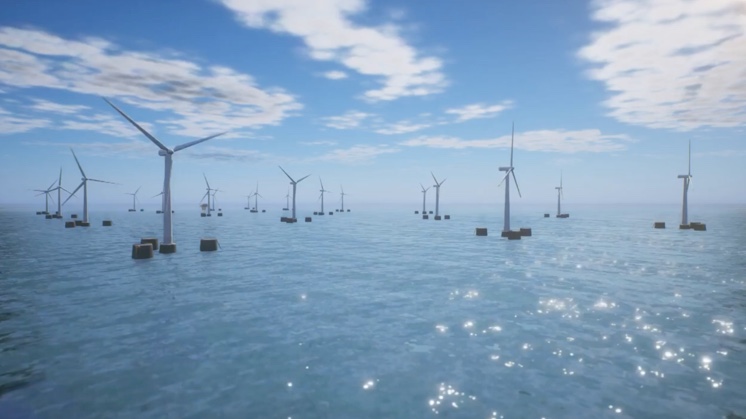 「ゴールデンセール」Floating Offshore Wind Farms本