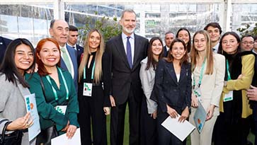 Ignacio Galán junto a su majestad el rey Felipe VI