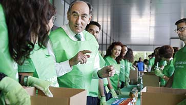 Ignacio Galán en un evento de voluntariado