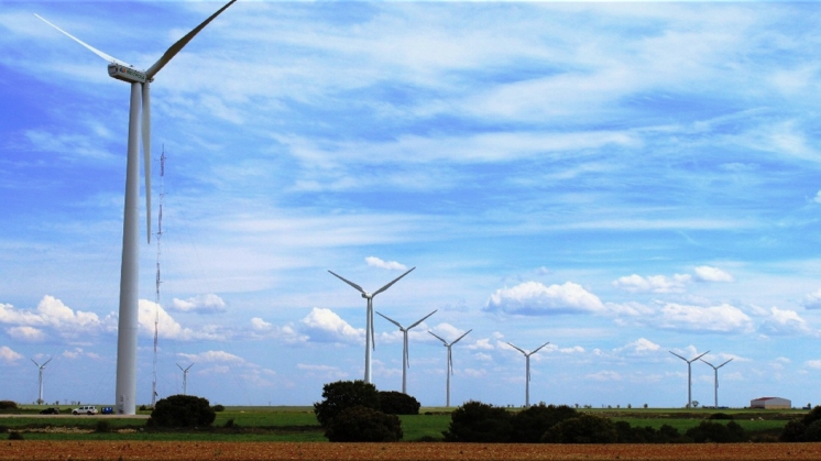 Peñaflor wind farm in Valladolid (Spain)