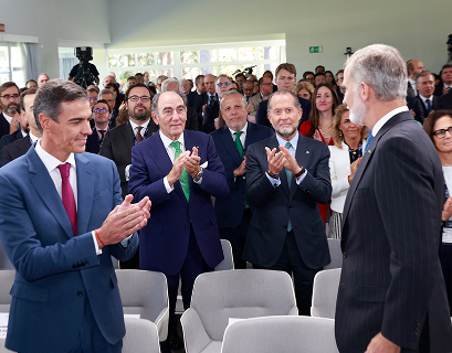 Ignacio Galán, presidente ejecutivo de Iberdrola , junto a S.M. el Rey de España, Felipe VI y otras personalidades